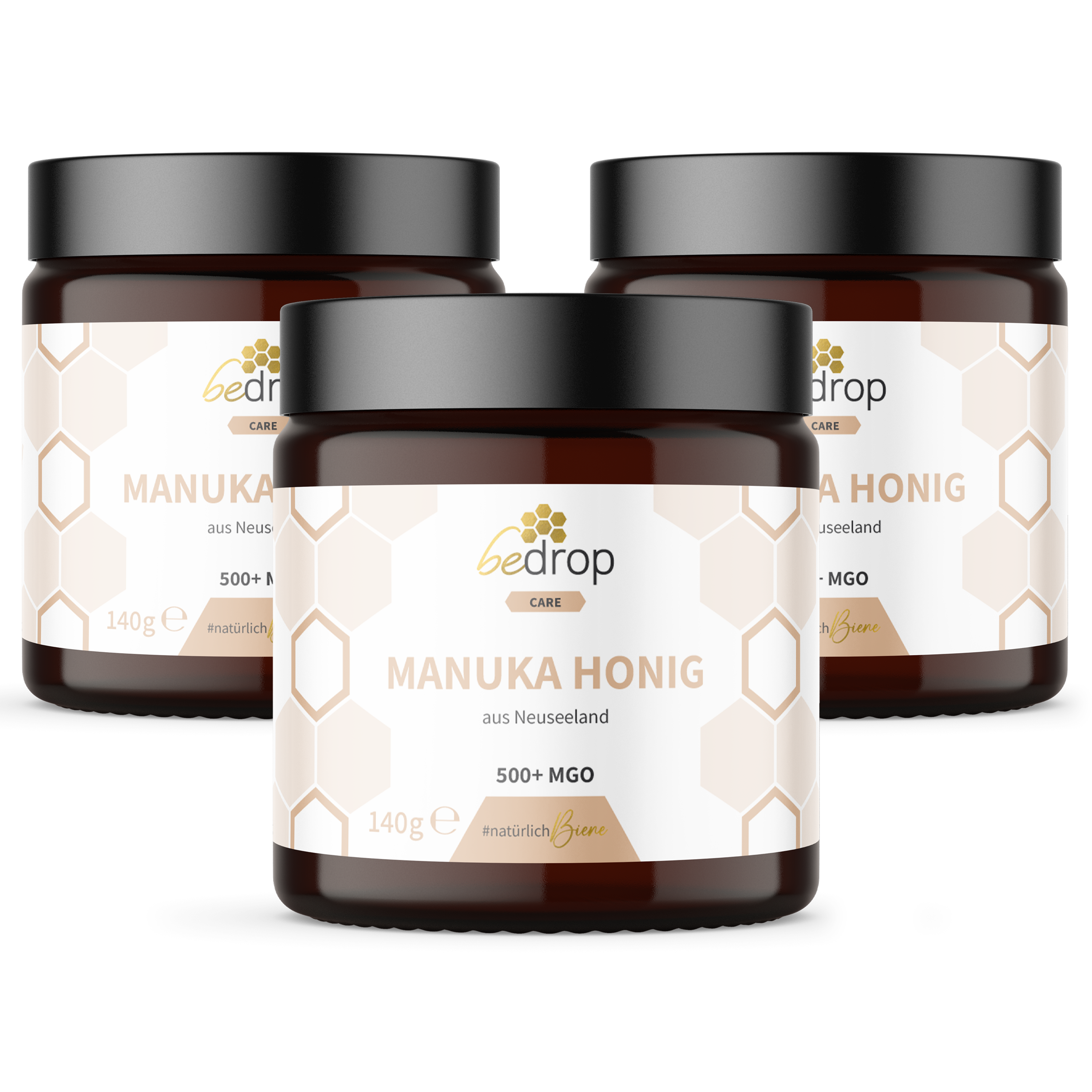 Value set: 3x Manuka honey MGO 500+ - 140g at a special price