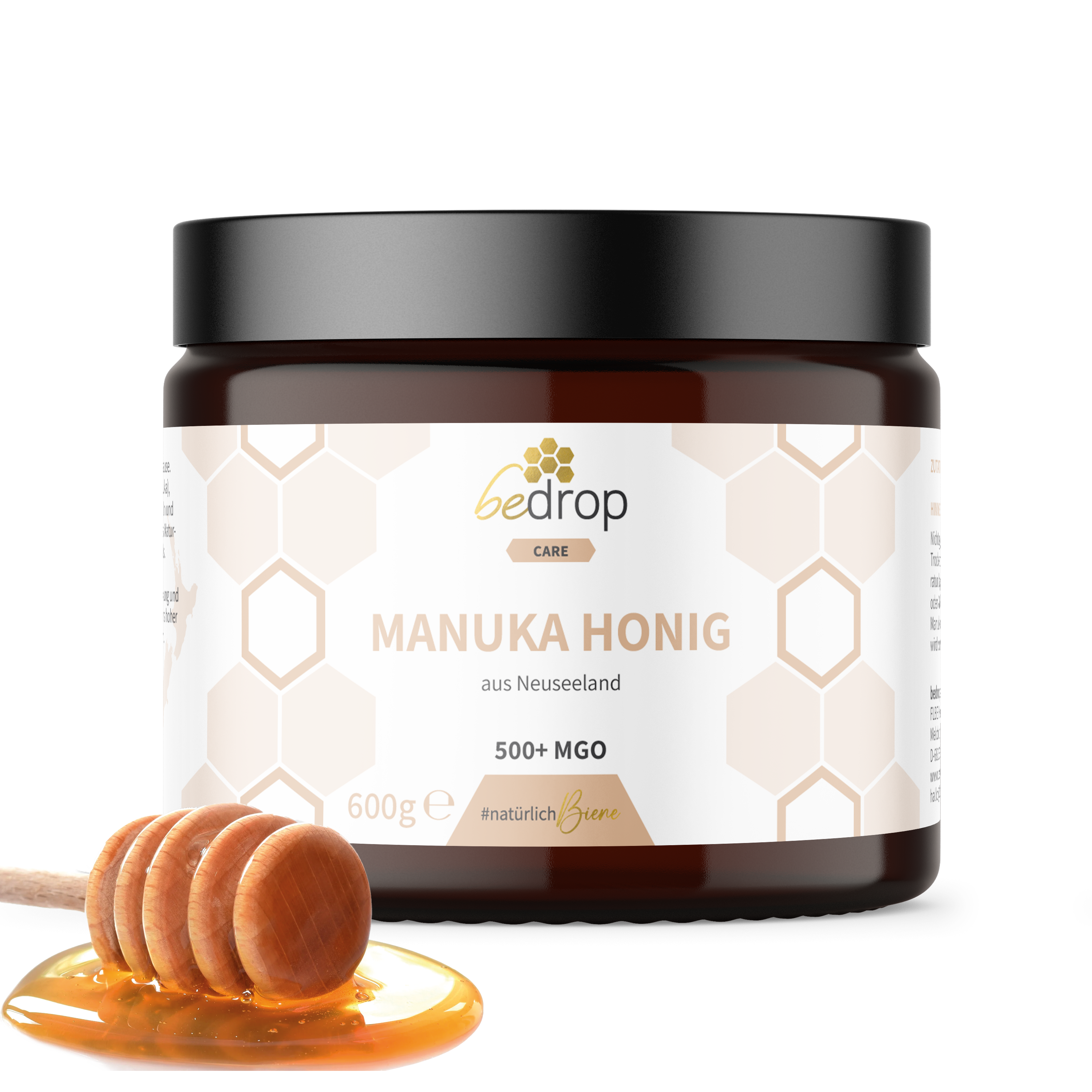 XXL Manuka honey 600g with MGO 500+ storage jar