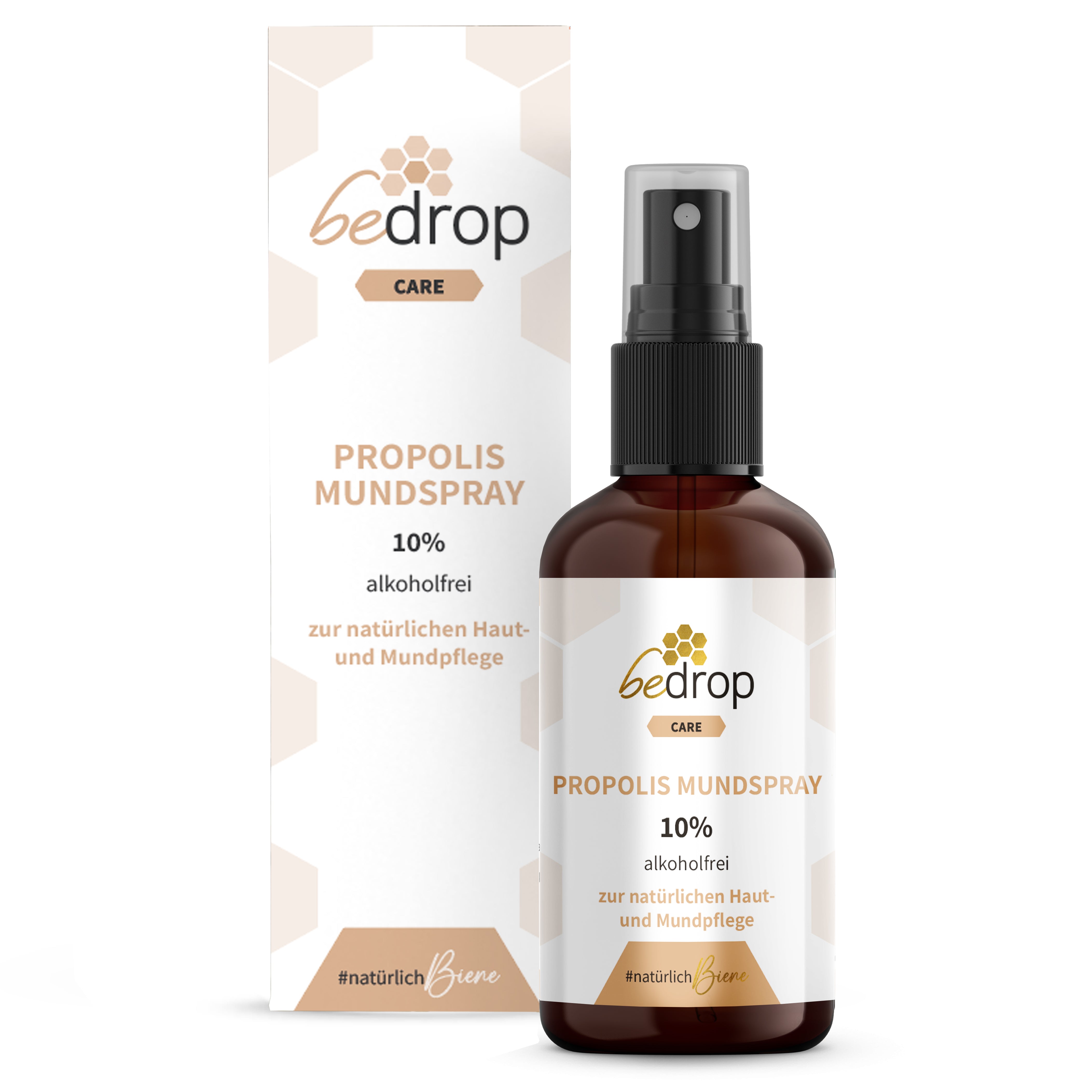 Value set: 3x propolis tincture mouth spray (alcohol-free & water-soluble) - 30ml in a set of 3