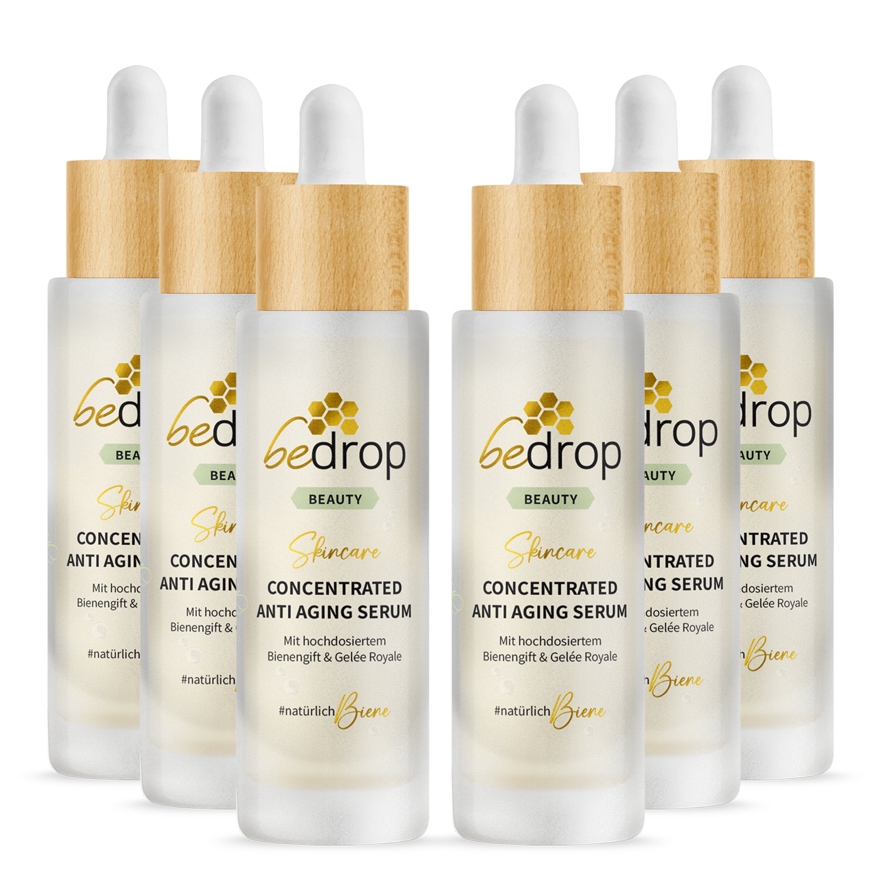 Value set: 3x CONCENTRATED ANTI AGING SERUM / facial serum with high-dose bee venom & royal jelly - 30ml