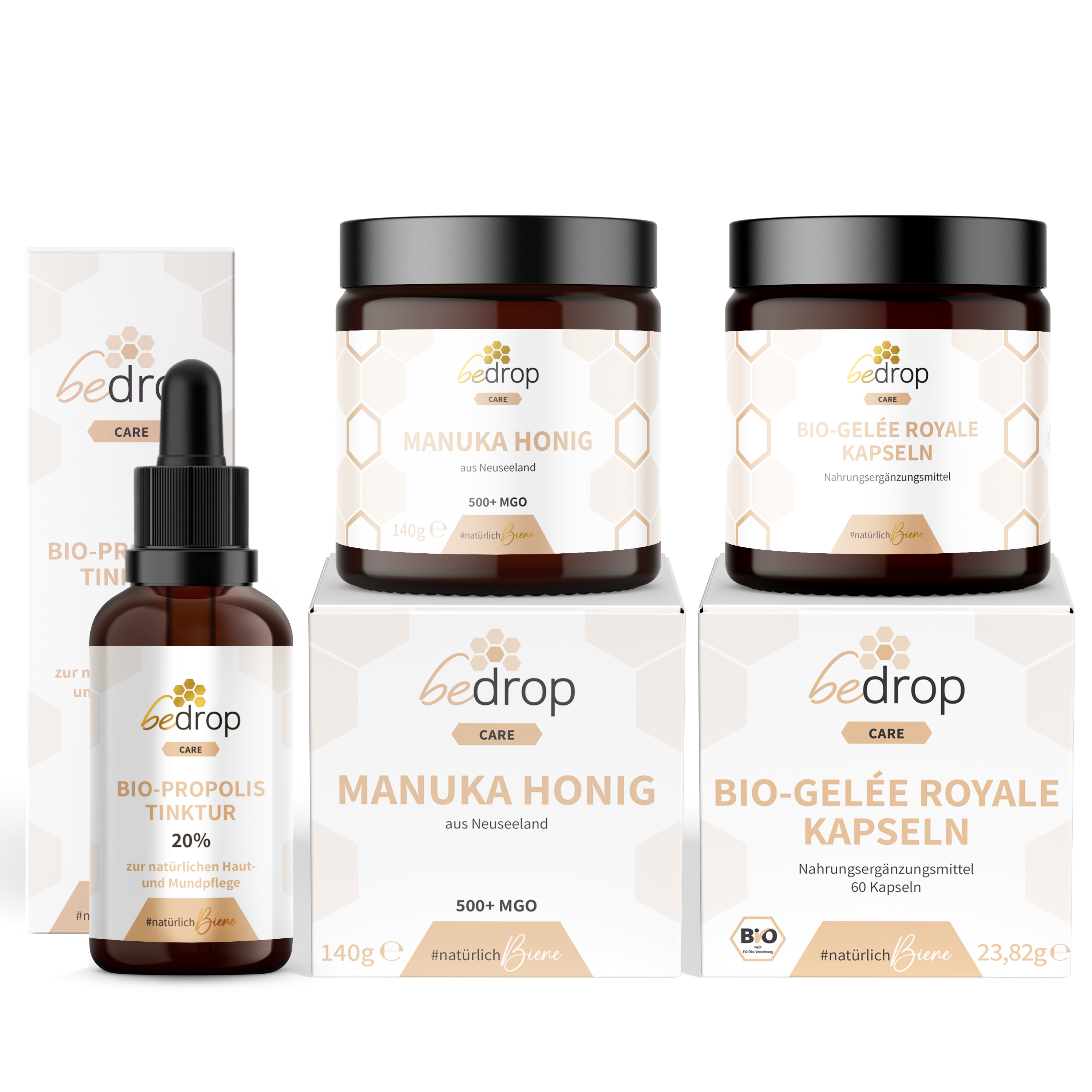 Stay Strong Set | Propolis Tincture, Royal Jelly Capsules & Manuka Honey