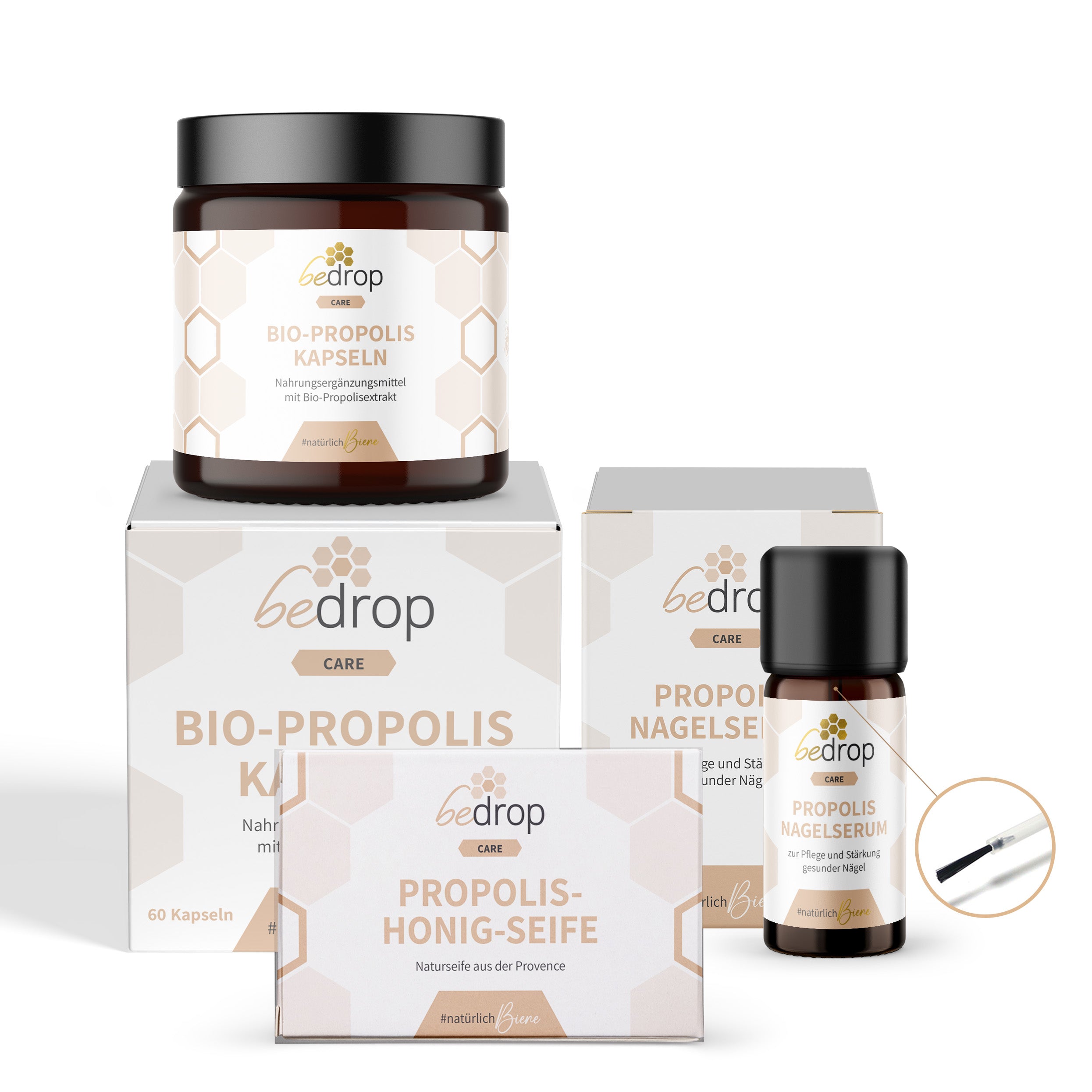 Nail Care Set | Propolis Nail Serum, Capsules & Propolis Honey Soap