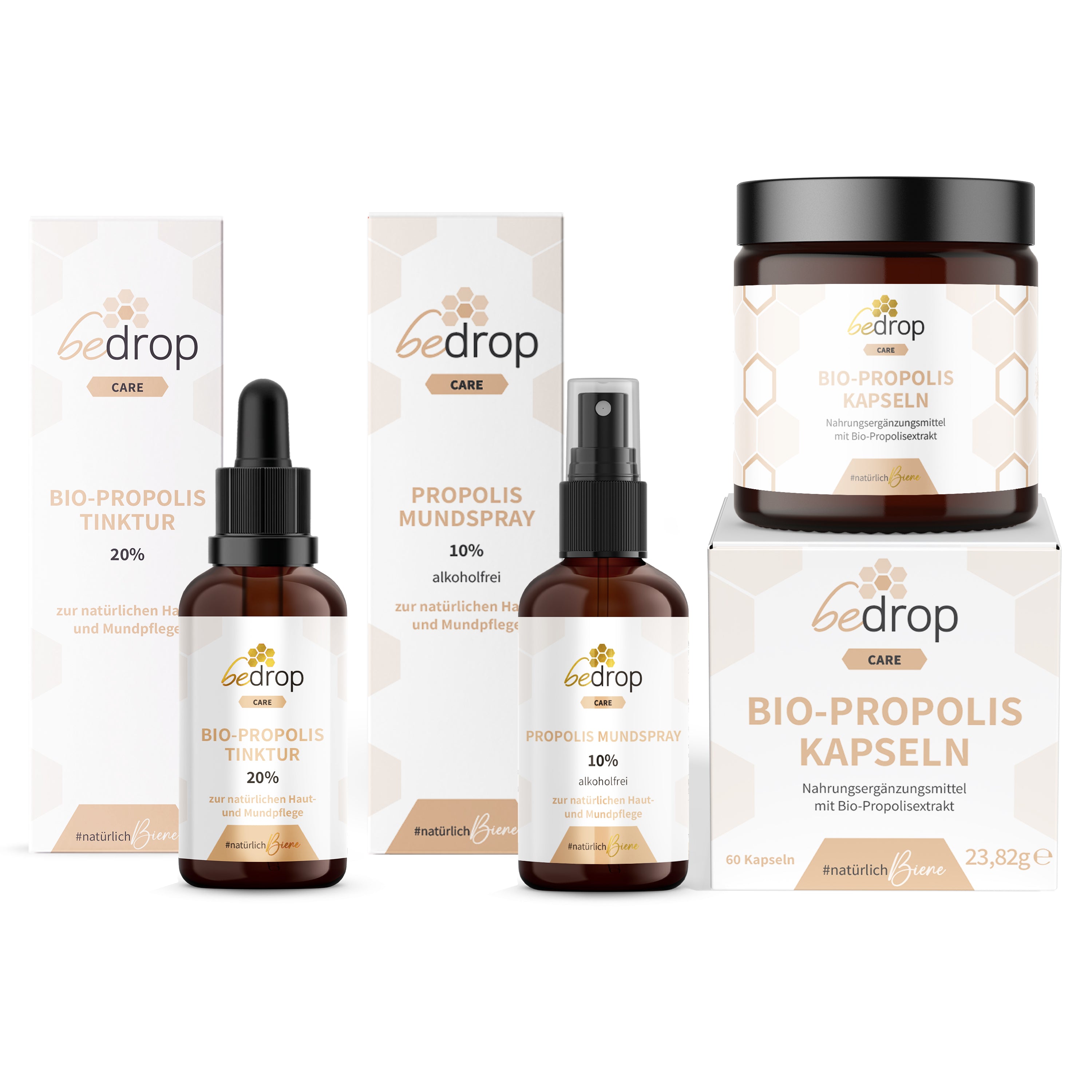 Propolis starter set | spray, 20% tincture & capsules | for children & adults