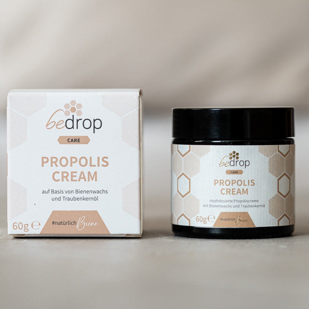 Propolis Cream - high-dose propolis cream with beeswax & grape seed oil - 60g