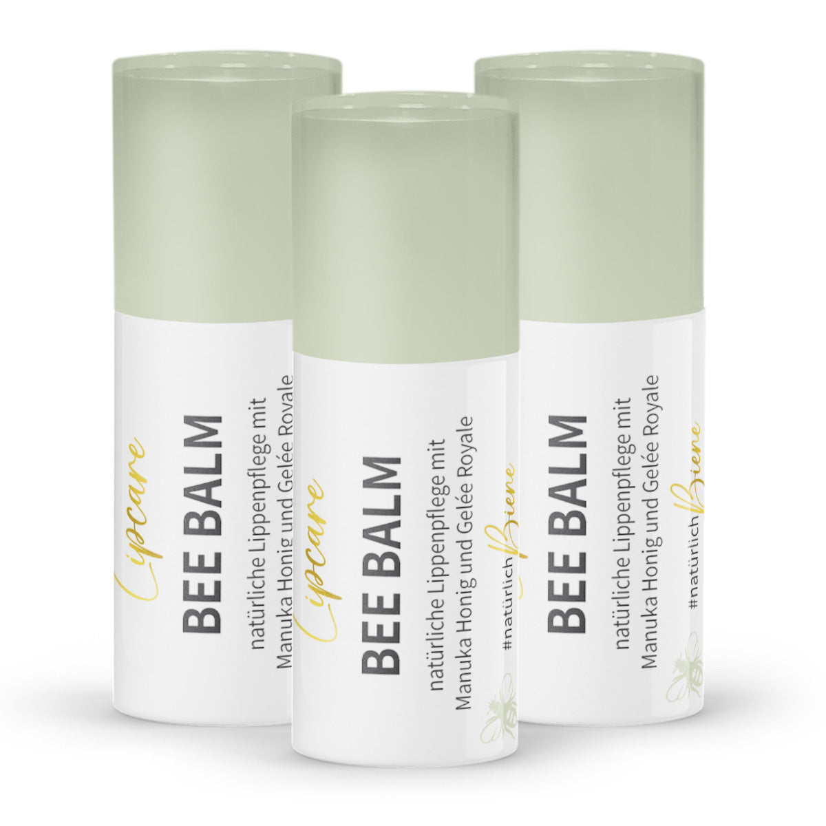 Value set: 3x Bee Balm - natural lip balm with manuka honey, royal jelly & retinol