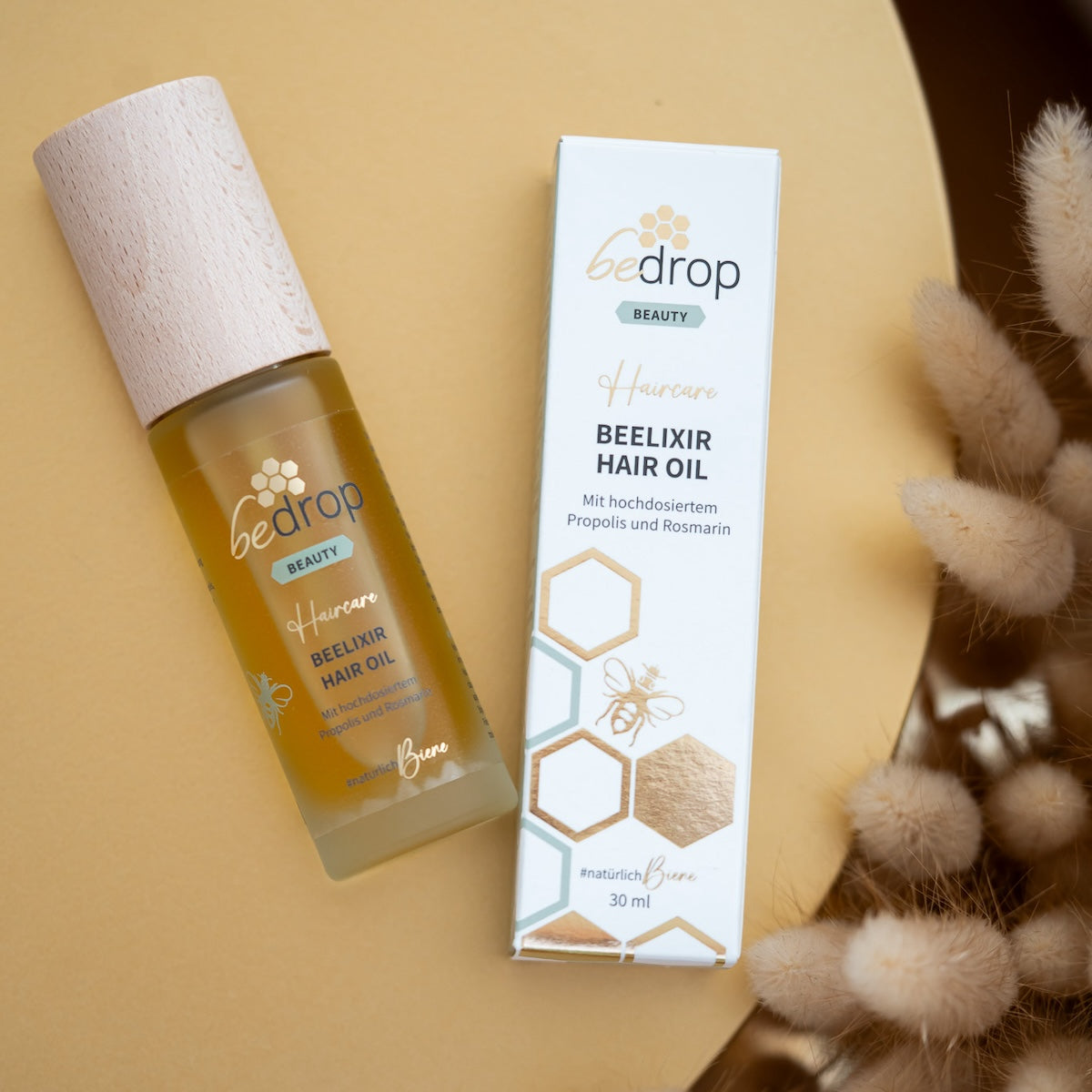 BEELIXIR Hair Care Set with solid shampoo, conditioner & hair oil