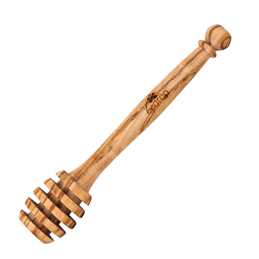 Honey spoon made from real olive wood