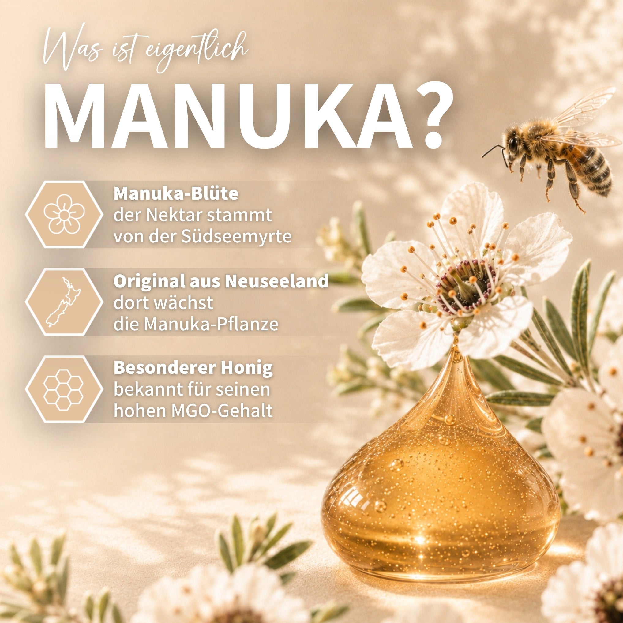 Manuka honey 140g with MGO 500+