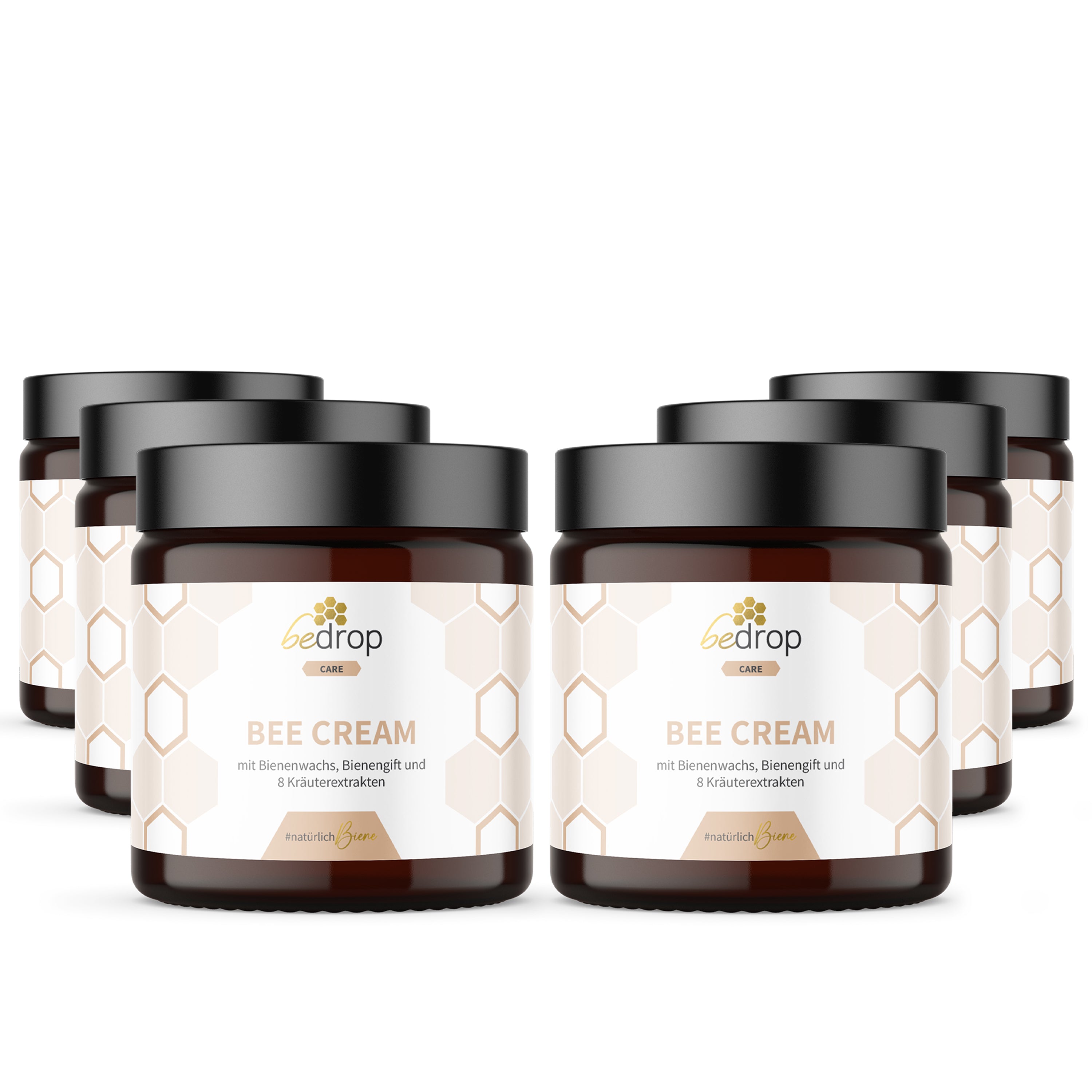 Value set: 3x Bee Cream bee venom ointment & 8 herbal extracts in a set of 3
