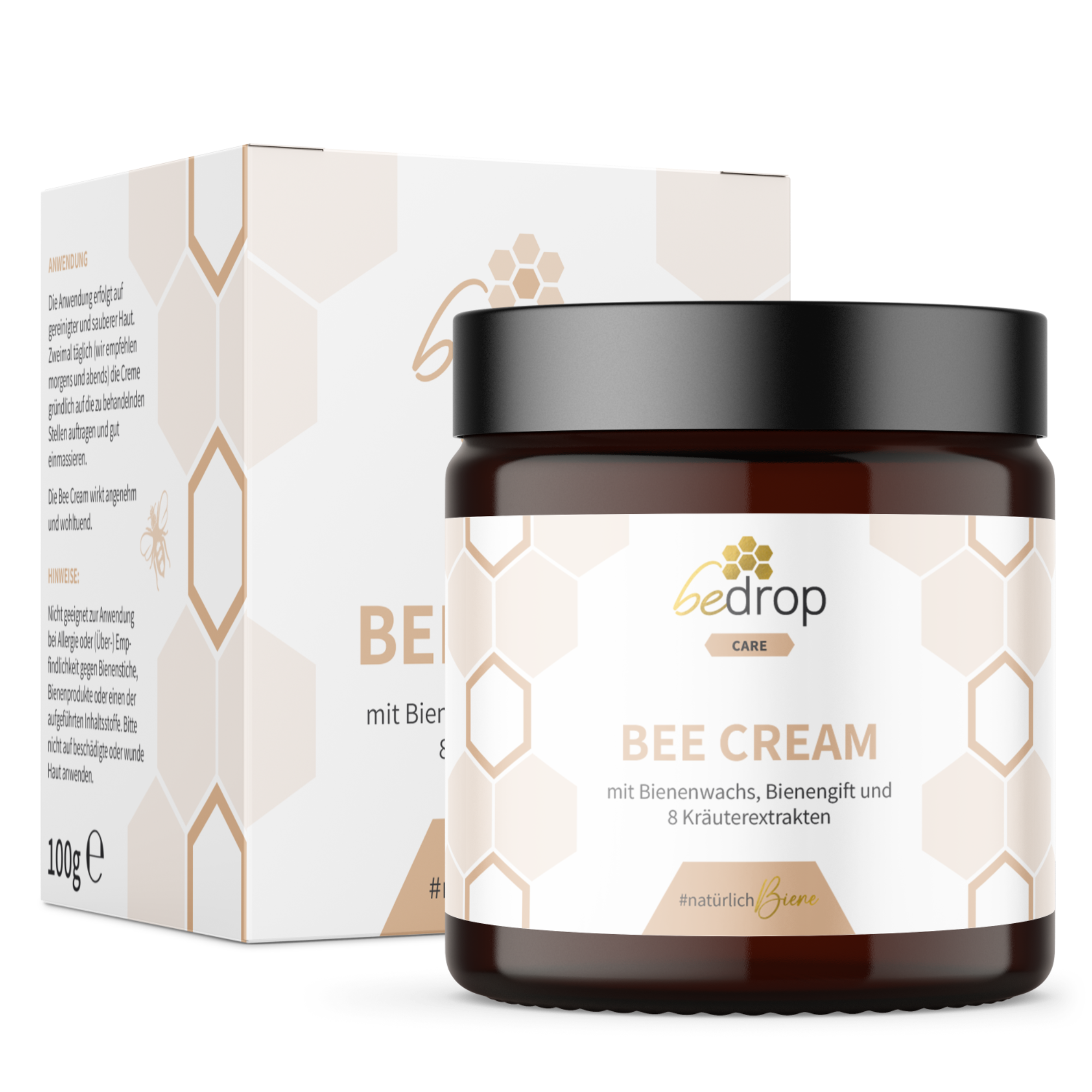 Bee Cream bee venom ointment and 8 herbal extracts - 100g