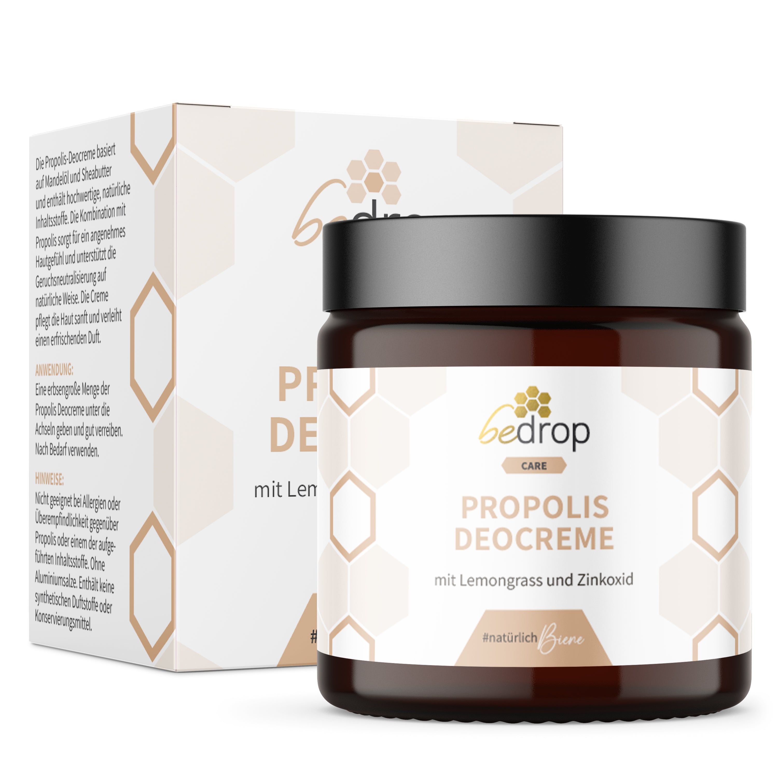 Propolis deodorant cream / solid deodorant with lemongrass - 30ml