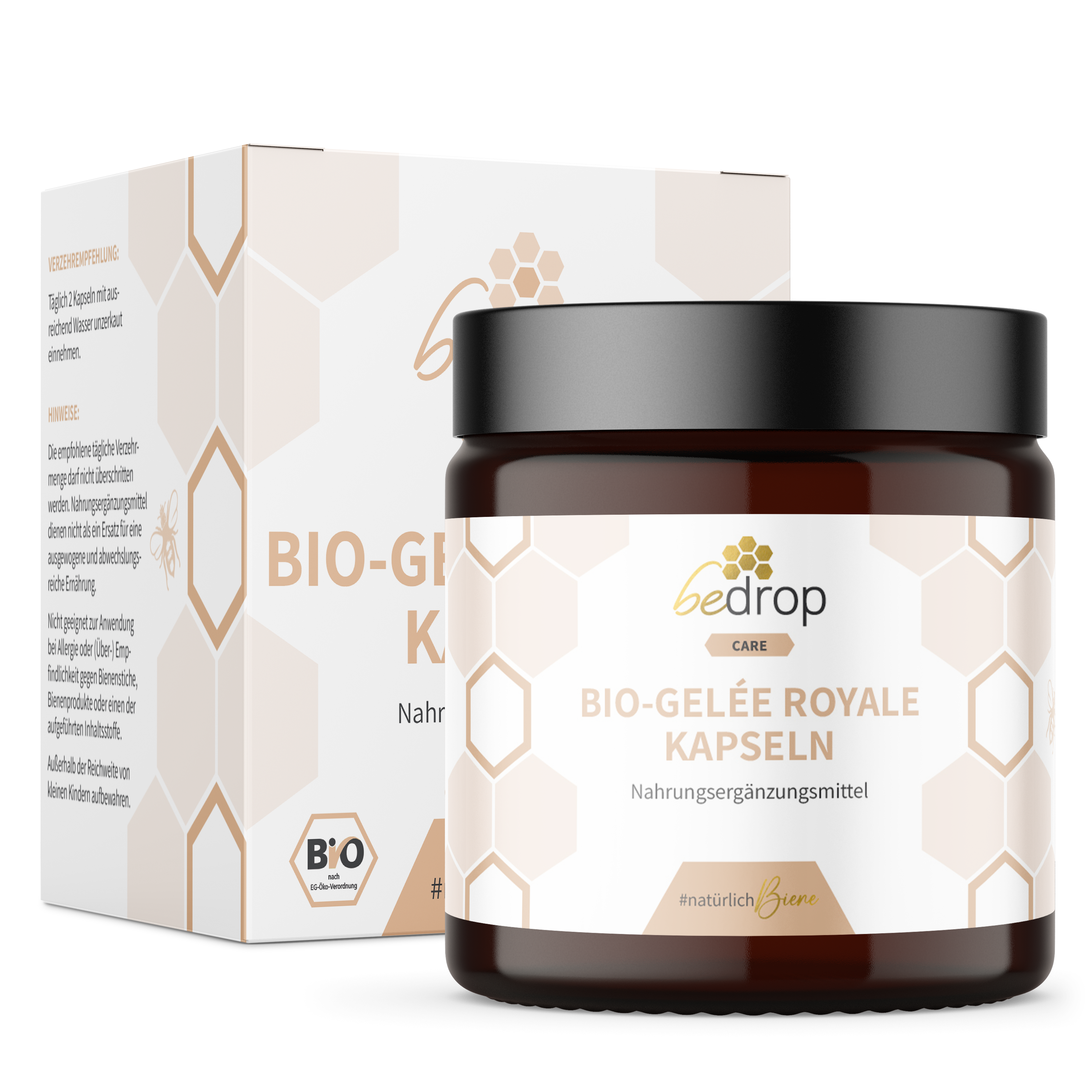 Organic royal jelly capsules (certified organic) - 60 capsules