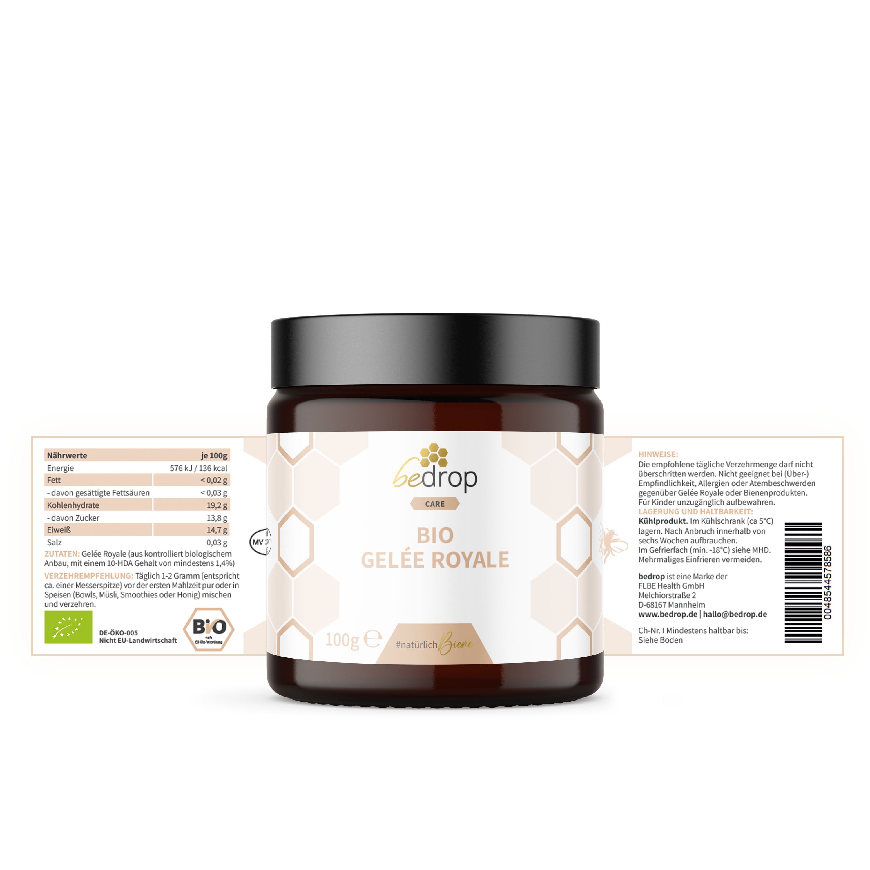 Organic royal jelly fresh - 100g pure (certified organic)