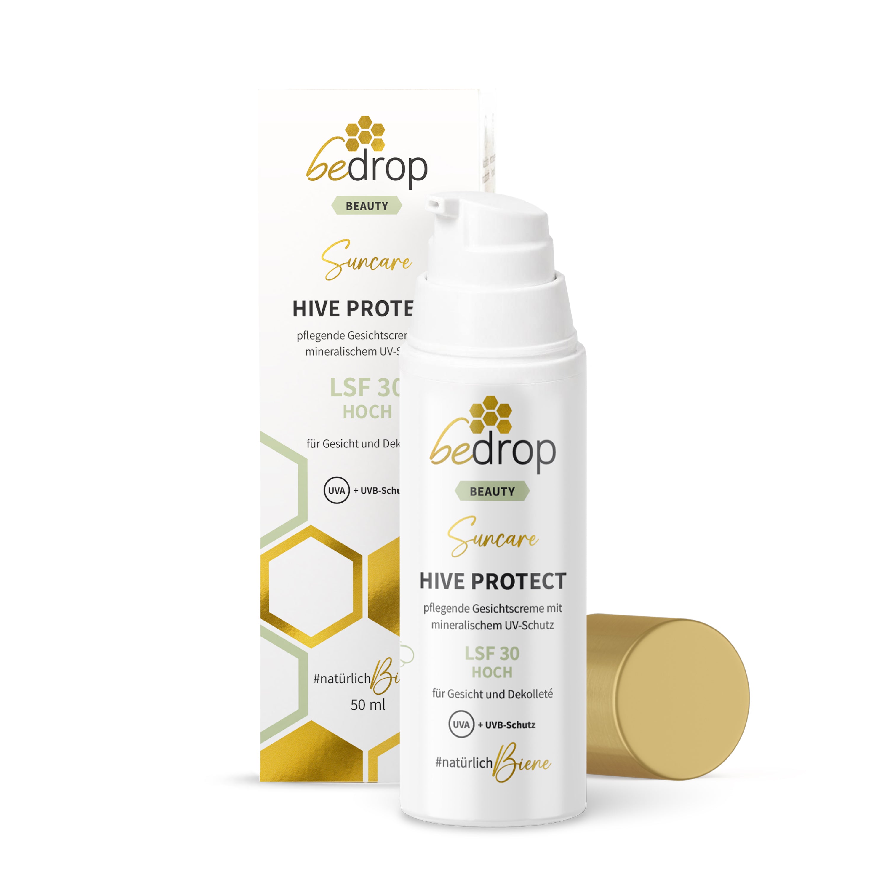 HIVE PROTECT SPF 30 - Sunscreen for the Face & Décolletage with Mineral UVA & UVB Protection  - 50 ml