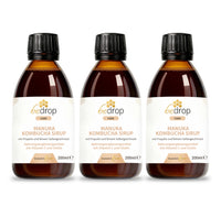 Value set: 3x Manuka Kombucha syrup with propolis & fine sage flavor - 3x 200ml
