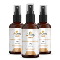 Value set: 3x propolis tincture mouth spray (alcohol-free & water-soluble) - 30ml in a set of 3
