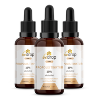 Value set: 3x propolis tincture (alcohol-free & water-soluble) - 30ml in a set of 3