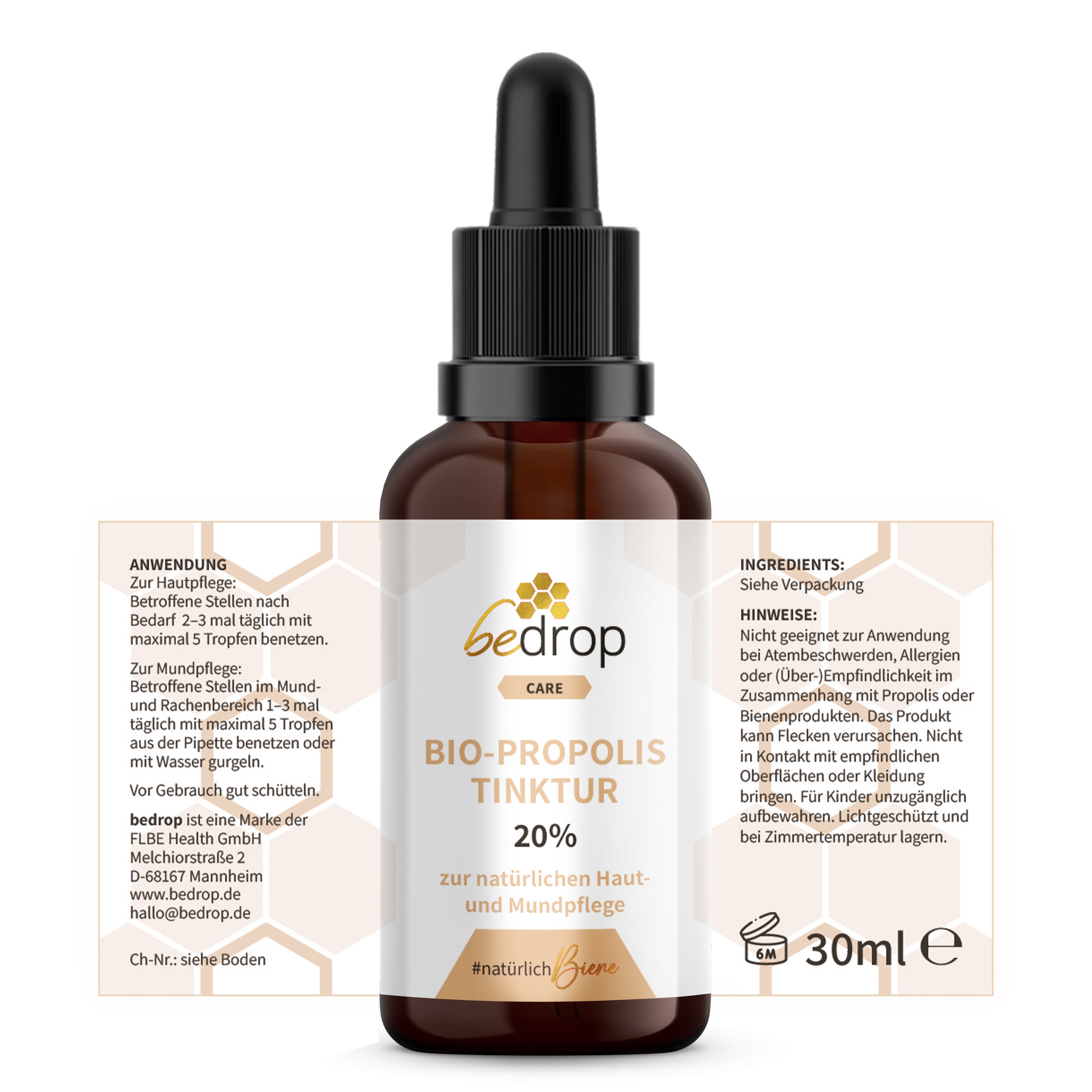 The all-rounder set | propolis capsules & 20% tincture + royal jelly capsules & pure/fresh + manuka honey