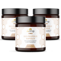 Value set: 3x organic propolis capsules - 60 capsules in a set of 3