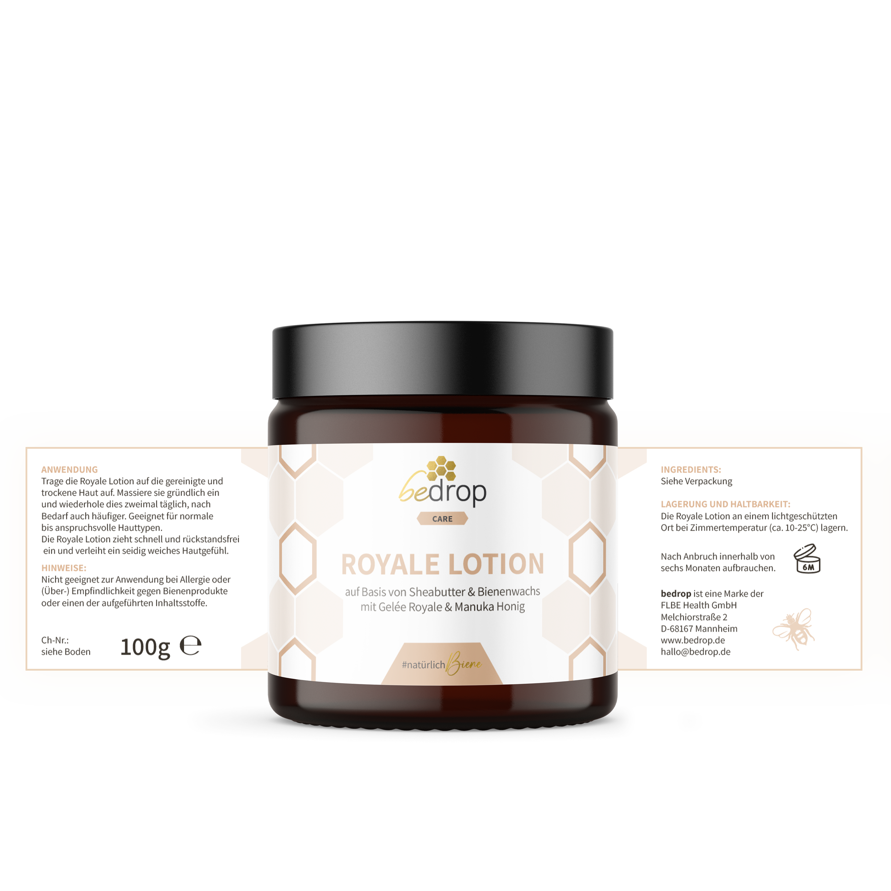 Royale Lotion body lotion with royal jelly, shea butter and acacia honey - 100g