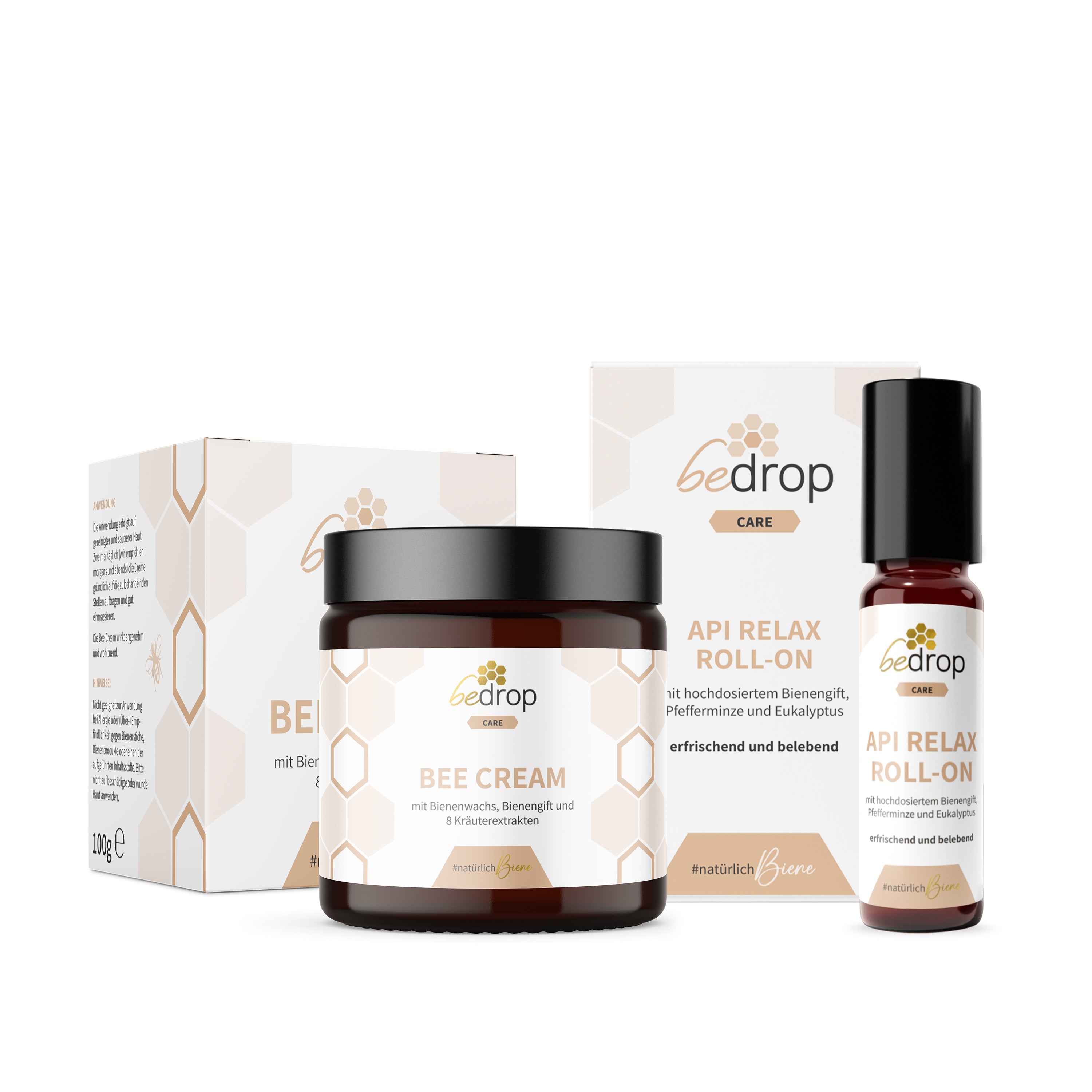 Bee Venom Relaxation Set: Bee Cream + Api Relax Roll-On for a cooling, relaxing sensation