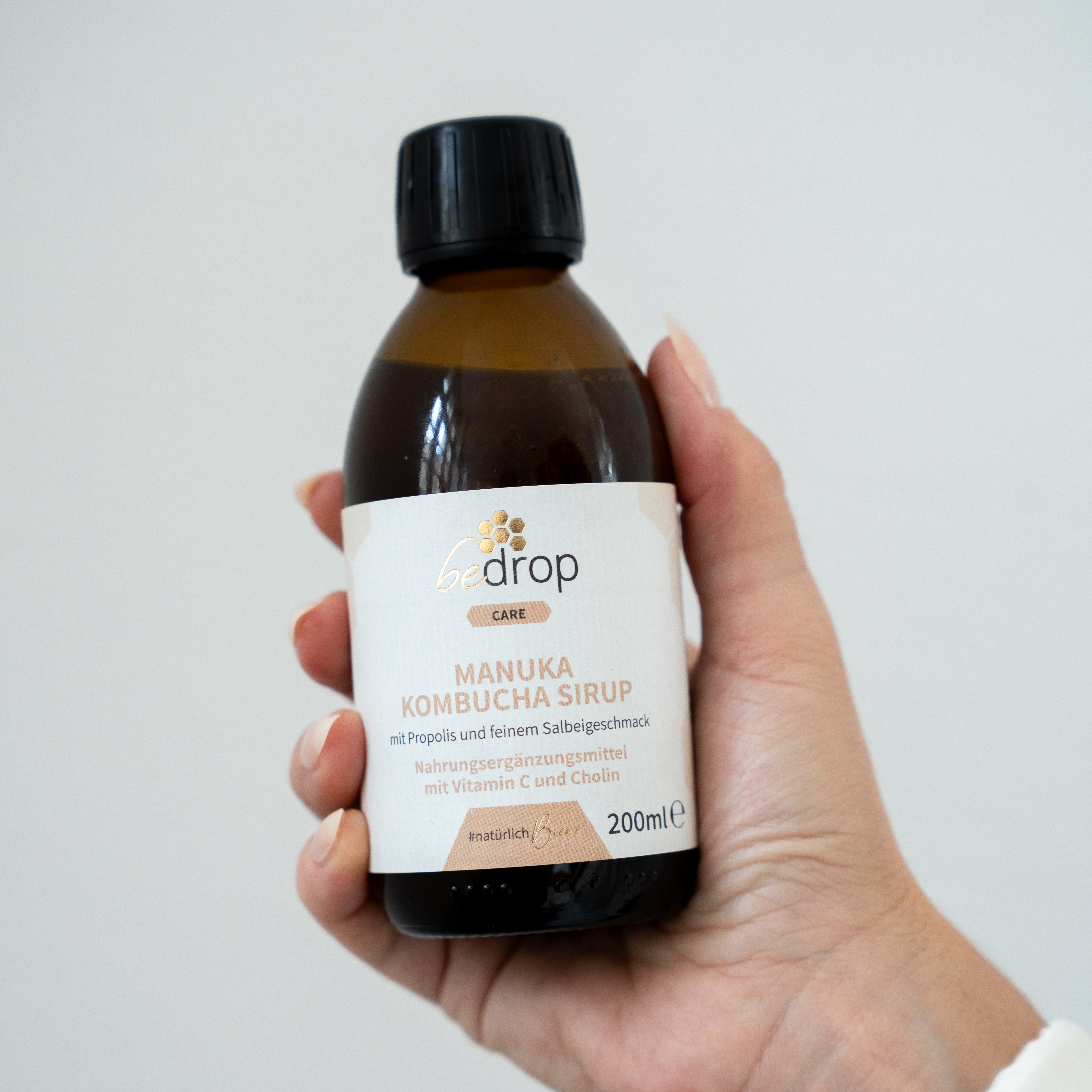 Value set: 3x Manuka Kombucha syrup with propolis & fine sage flavor - 3x 200ml