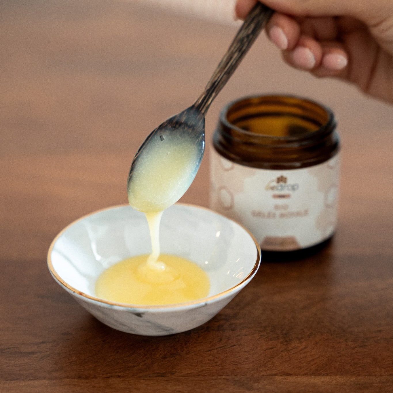 Value set: 3x organic royal jelly fresh - 100g pure (certified organic) at a special price