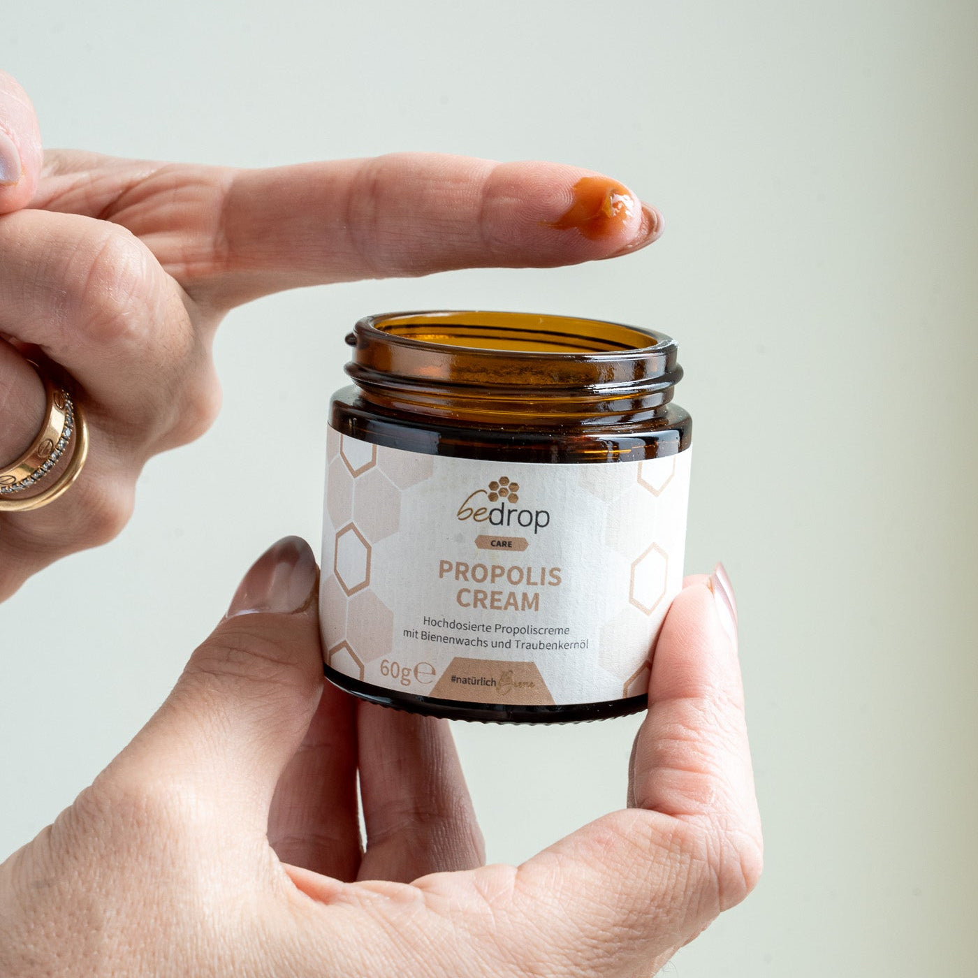 Propolis Cream - high-dose propolis cream with beeswax & grape seed oil - 60g