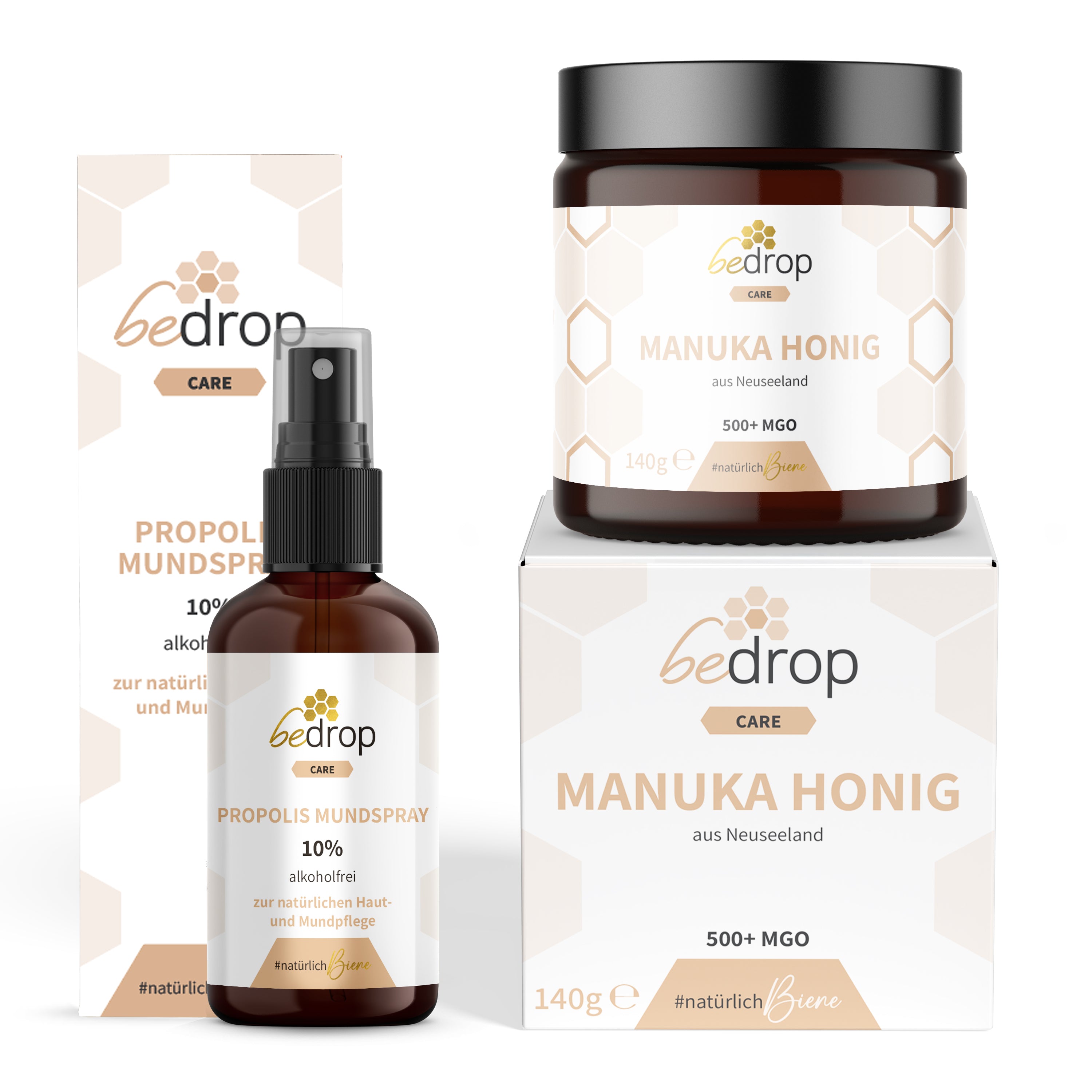 Animal Set | Propolis Spray (alcohol-free) & Manuka Honey MGO 500+