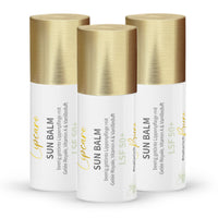 Value set: 3x Sun Balm SPF 50+ - tinted lip balm with royal jelly & delicate vanilla fragrance