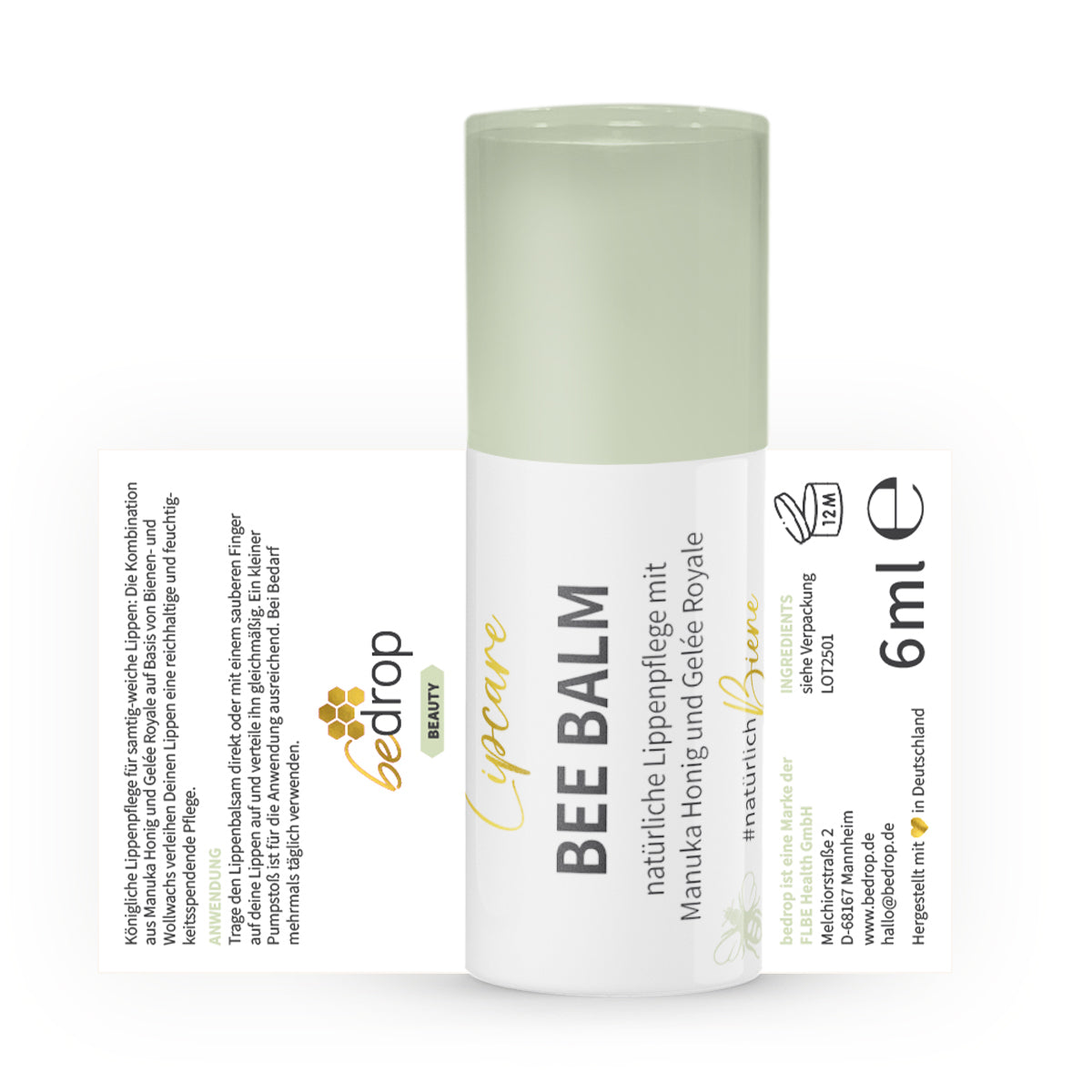 Bee Balm - natural lip balm with manuka honey, royal jelly & retinol
