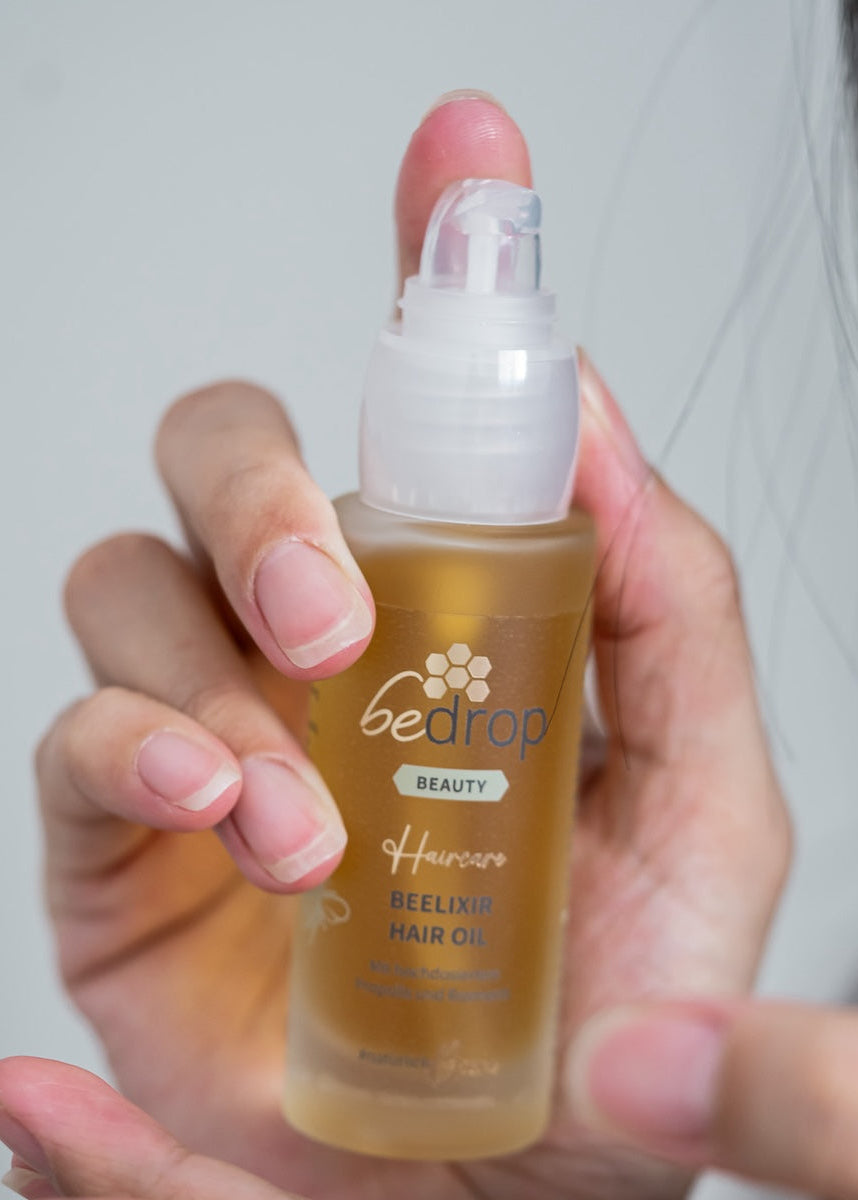 Value set: 3x BEELIXIR HAIR OIL / hair oil with manuka honey, propolis and rosemary extract - 30ml